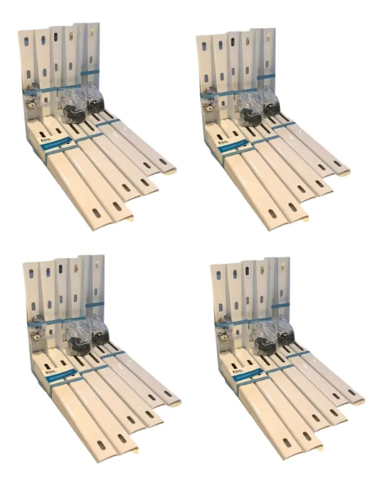 Kit 12 Pares Suporte para Ar-Condicionado Split 400mm Branco