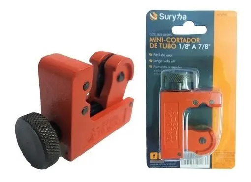 Mini Cortador de Tubo Cobre Alumínio 1/8 a 7/8 - Suryha