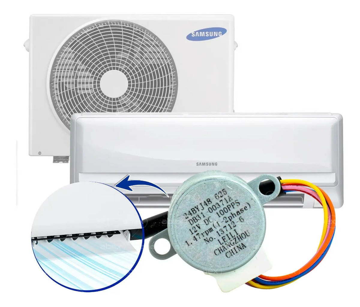 Motor Swing Aleta Ar Condicionado Samsung AQV09/AQV12 Original