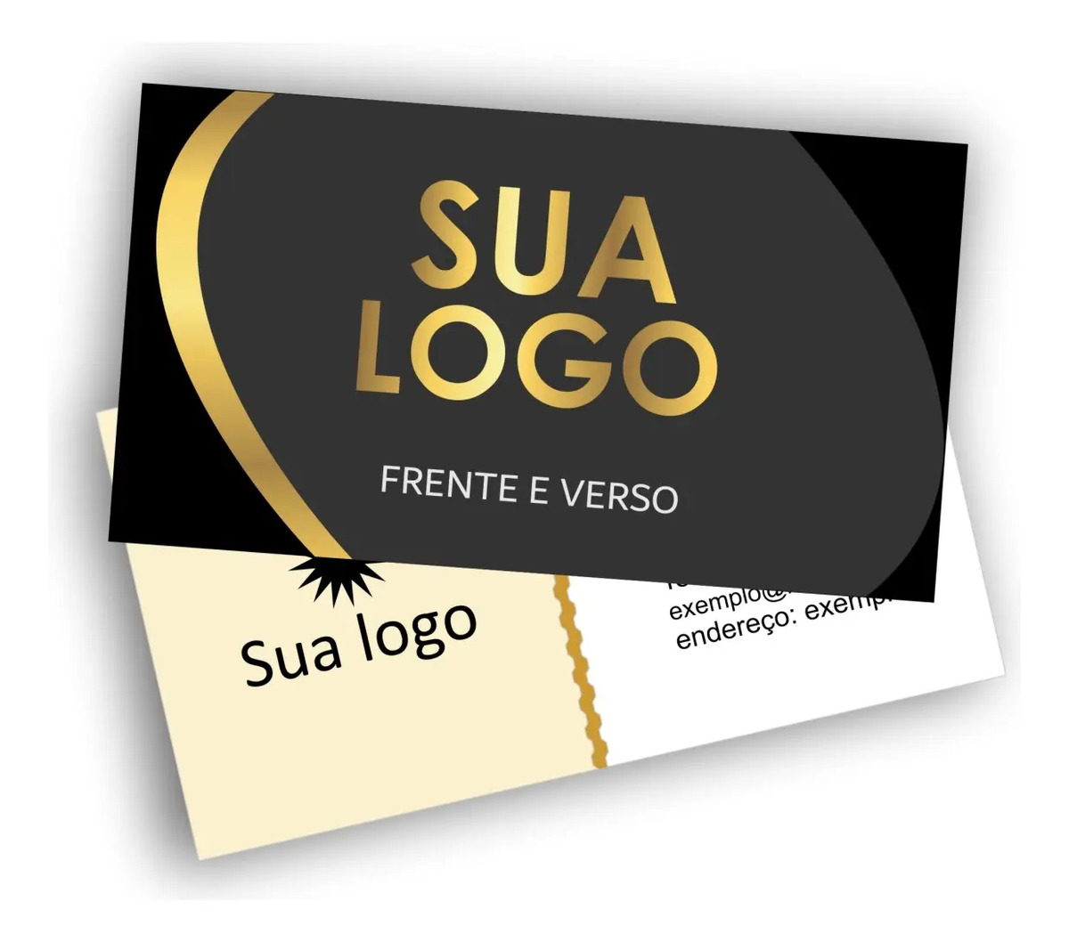 Cartão de Visita 1000 un — Frente e Verso com Arte Inclusa