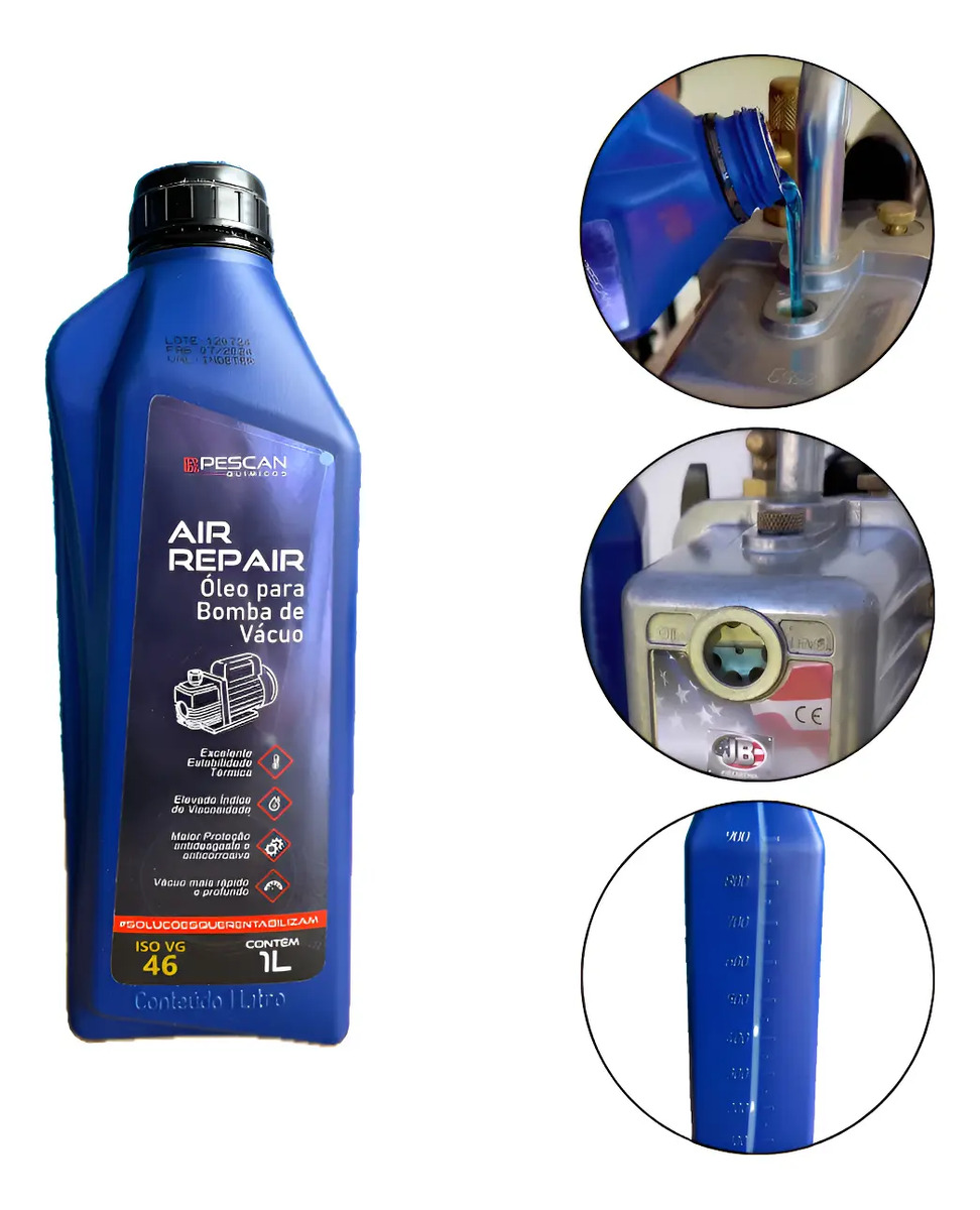 Óleo para Bomba de Vácuo VG46 1L Air Repair Pescan 1-30 CFM