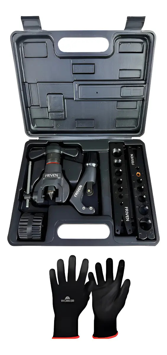 Kit Flangeador Excêntrico 3/16 a 3/4 com Catraca + Brinde
