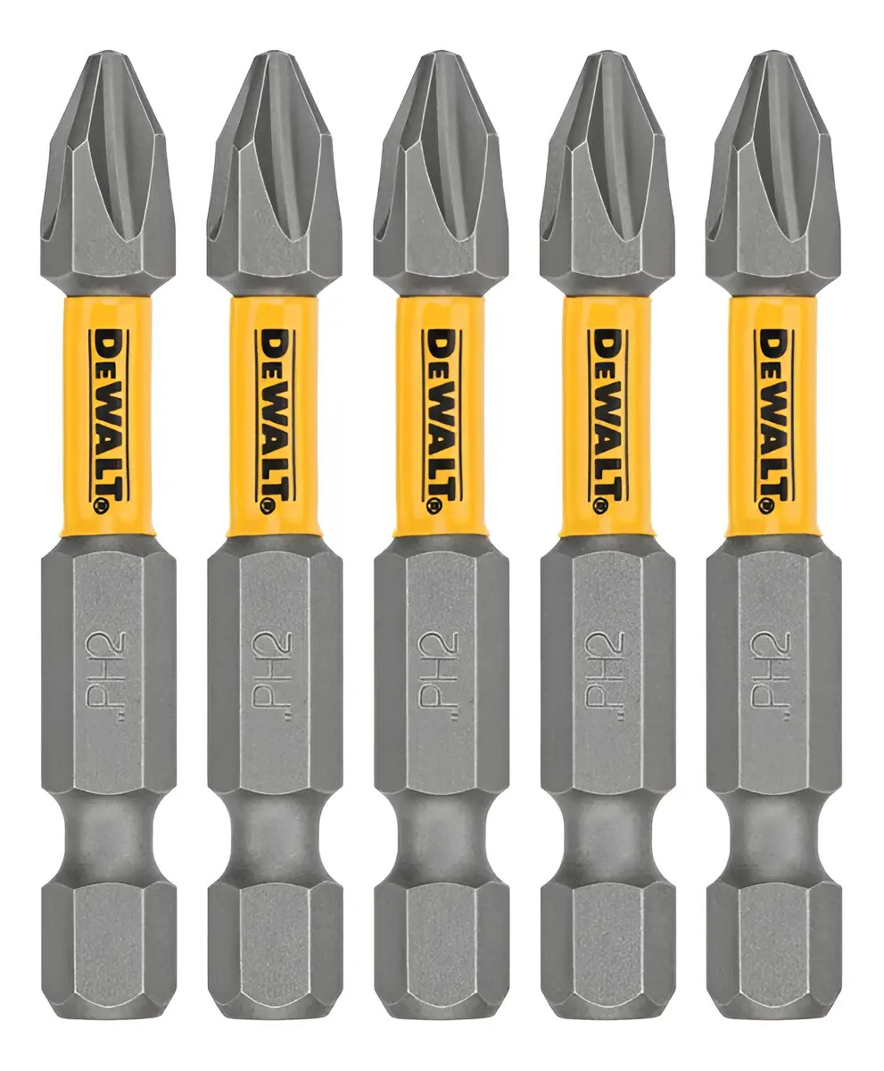 Jogo Bits Impacto DeWalt DWAF2PH2 Maxfit 50mm Phillips Ph2 5pcs